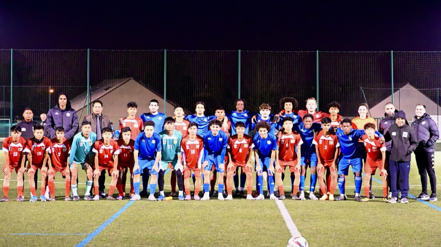 Teams at the Indo-French Football Tournament