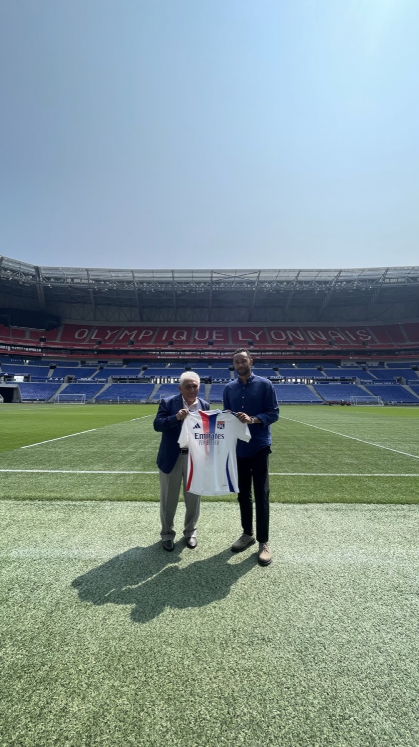 Au stade de l'OL