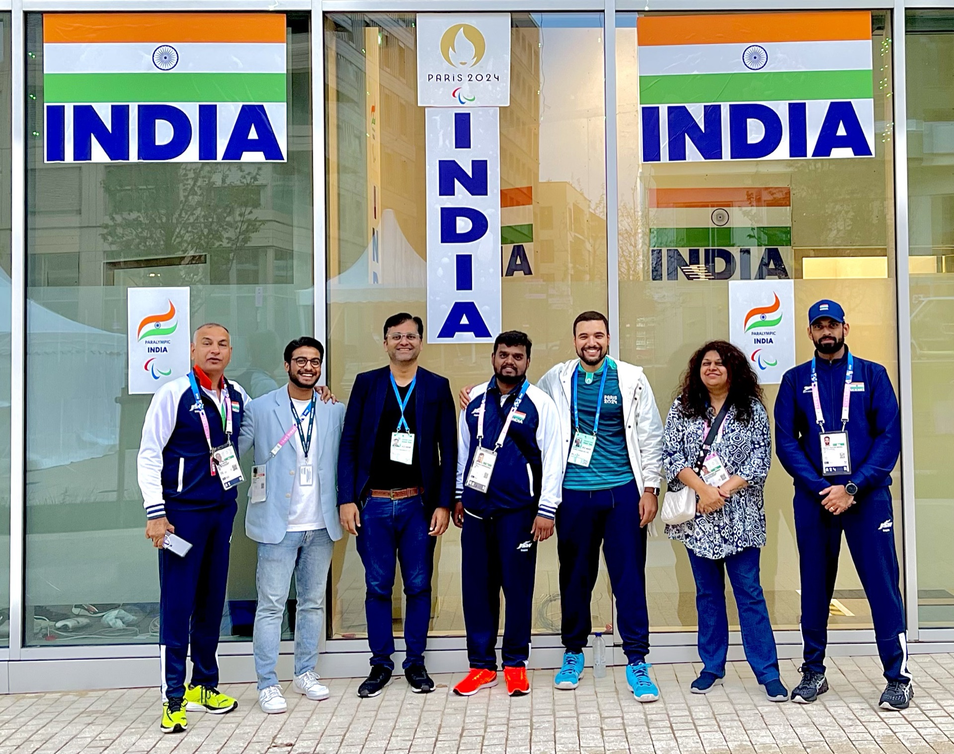 La délégation indienne accréditée au village paralympique