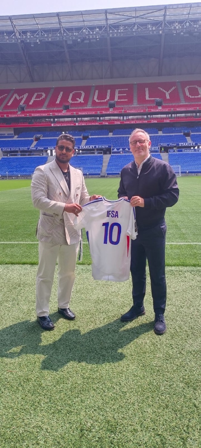 Le président de l'IFSA à l'Olympique Lyonnais