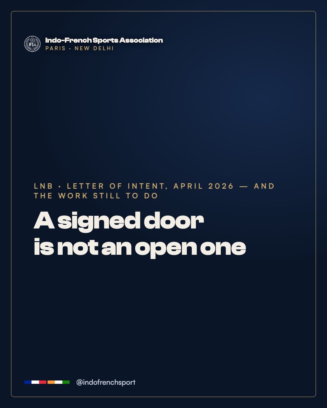 Une porte signée n'est pas une porte ouverte