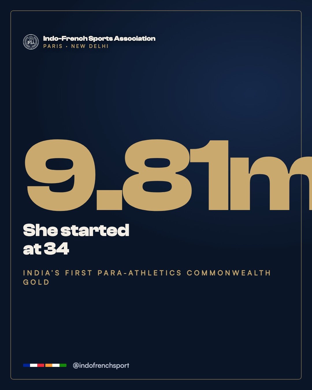 Elle a commencé à 34 ans — et a offert à l'Inde son premier or en para-athlétisme